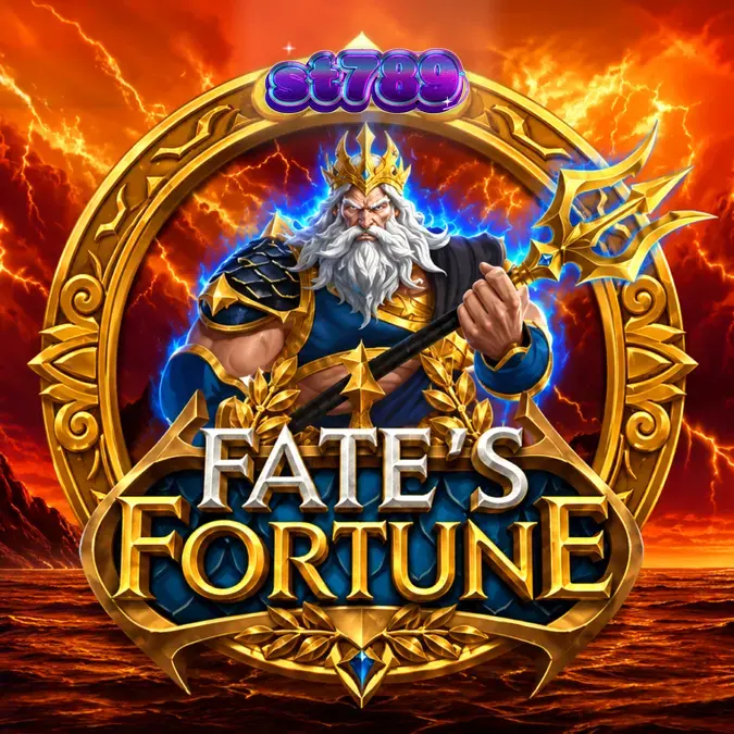 Tampilan visual slot Fate’s Fortune dengan tema mitologi Yunani yang epik.